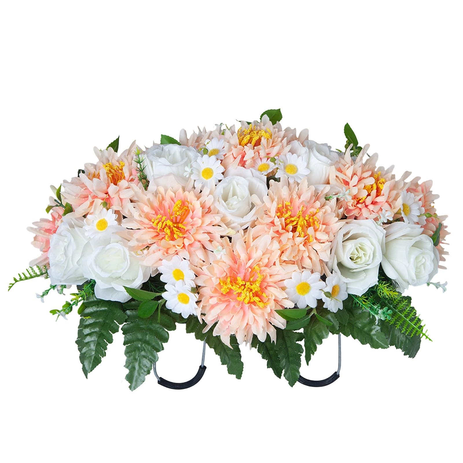 Bouquet de roses artificielles pour cimetière : l'élégance durable d'un hommage fleuri