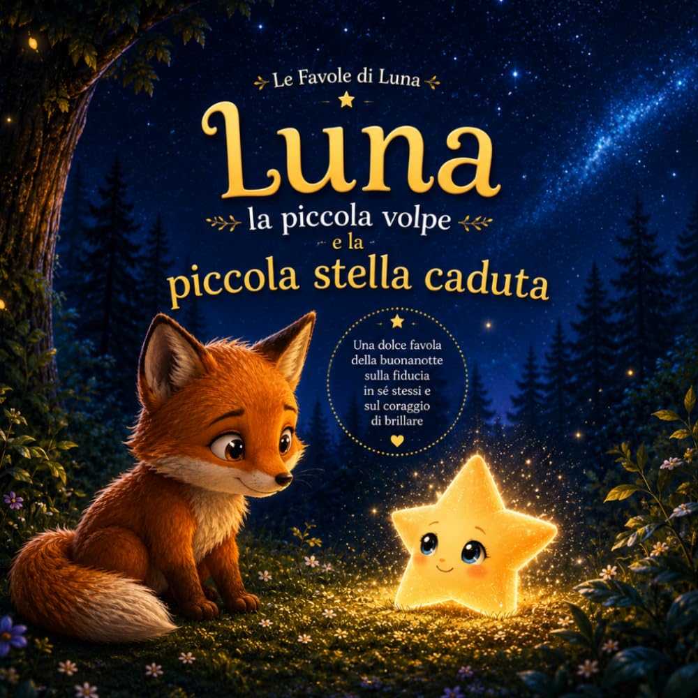 Luna la piccola volpe e la piccola stella caduta: Una favola della buonanotte sulla fiducia in sé stessi e sul coraggio di brillare (Le Favole di Luna)