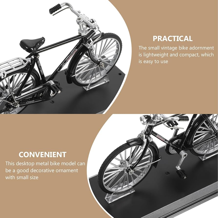アメリカンヴィンテージ　インテリア　ミニ自転車 Amazon.com: TOPPERFUN Bicycle Model, 8.65x5.11in Mini