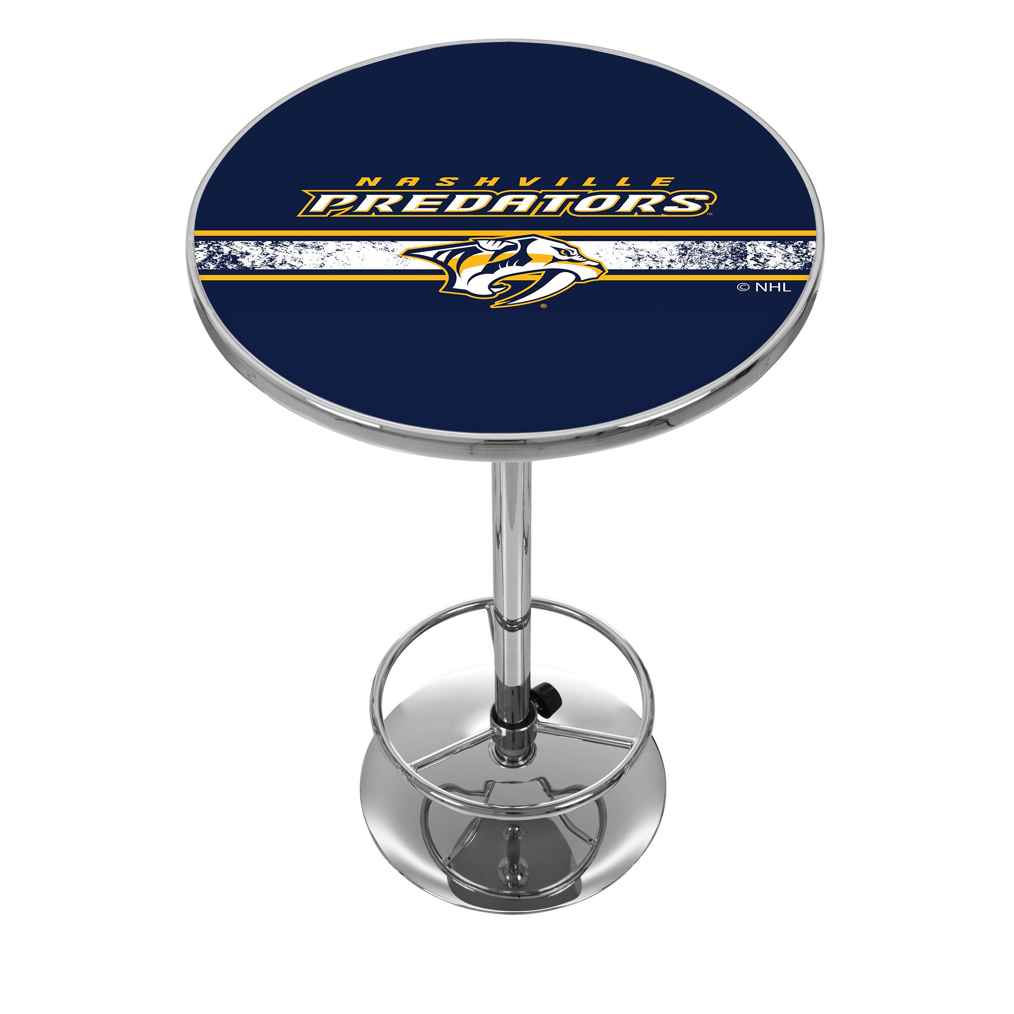 Trademark Gameroom NHL Nashville Predators Chrome Pub Table
