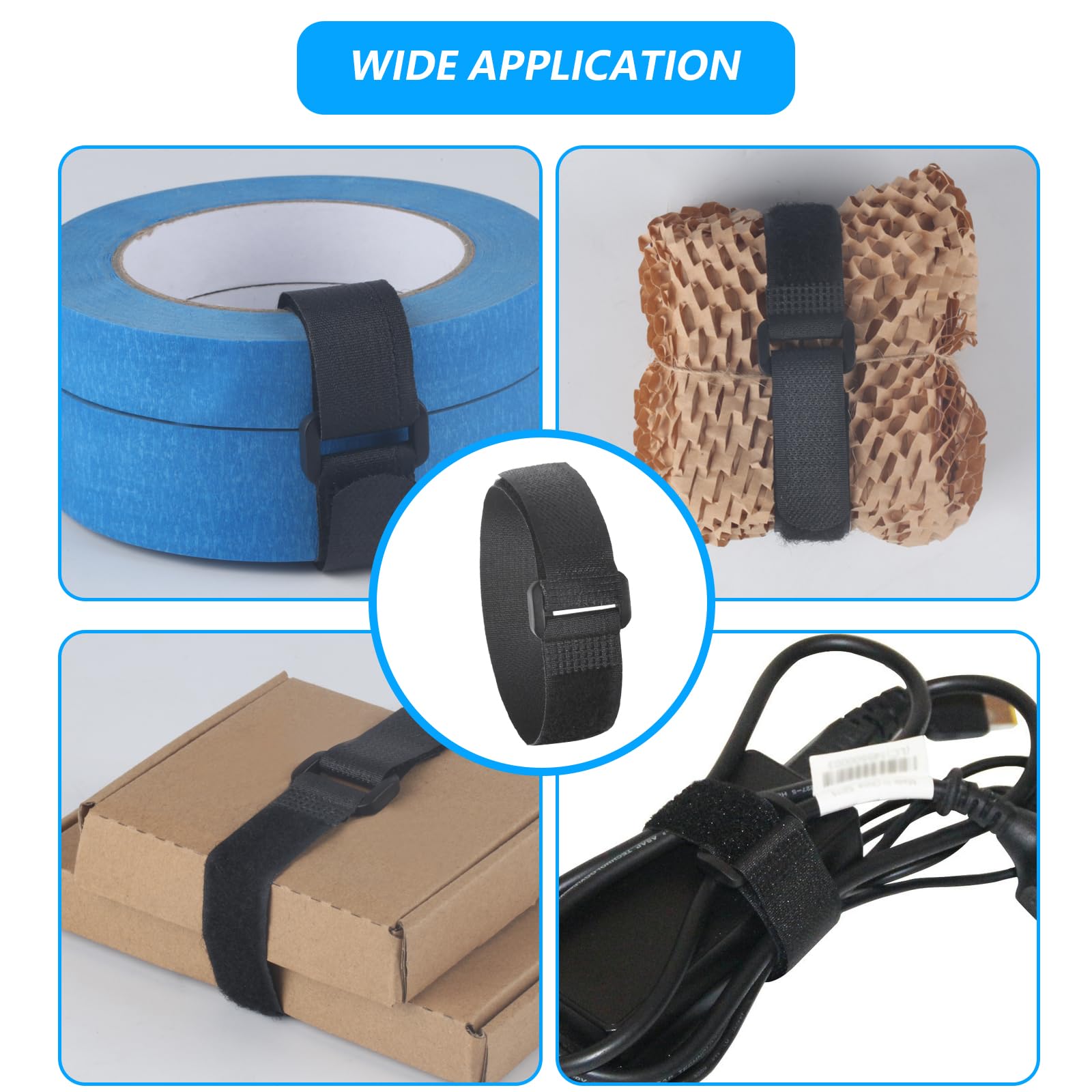 NATURE Boomband klittenband gesp l40b2.5cm - GroenRijk Beneden Leeuwen
