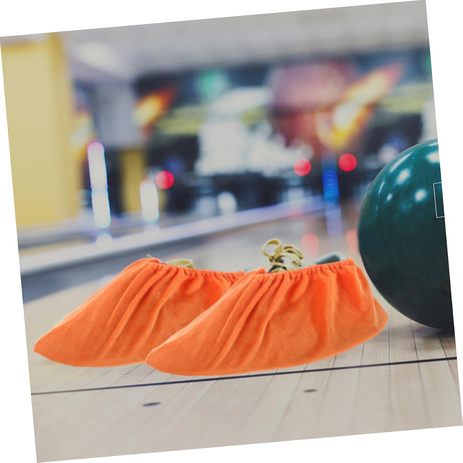 2 Pairs Indoor Bowling Shoe Covers Reusable Non Slip Lint Covers Soft Breathable for Comfort Durable Household Shoe Protector for Adults