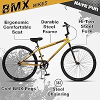 Vista 2 de 20 24 26 Inch BMX Race Bike Trident Bicycles Beginner-Level to Advanced Riders with 2 Pegs, Multiple Colors Dorado