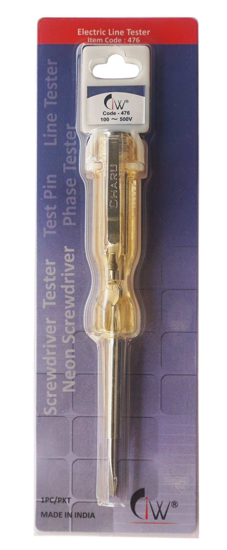 CiW Screwdriver Tester with Neon Bulb , 135x16mm, Corded Electric, Multicolor (B01DKHLICI) Amazon Price History, Amazon Price Tracker