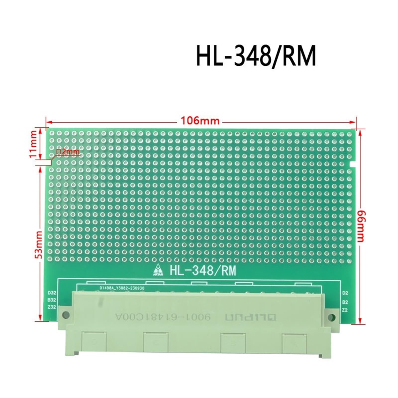 1 Uds Compatible 64/F48-módulo de enchufe Vertical de carril DIN de bloque de tarjeta enchufable