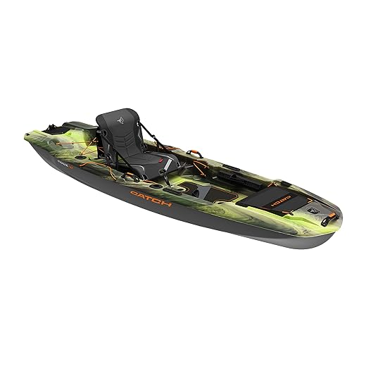 Pelican Catch Mode 110 Premium Angler Kayak - Fishing Kayak with Lawnchair - 10.5 ft