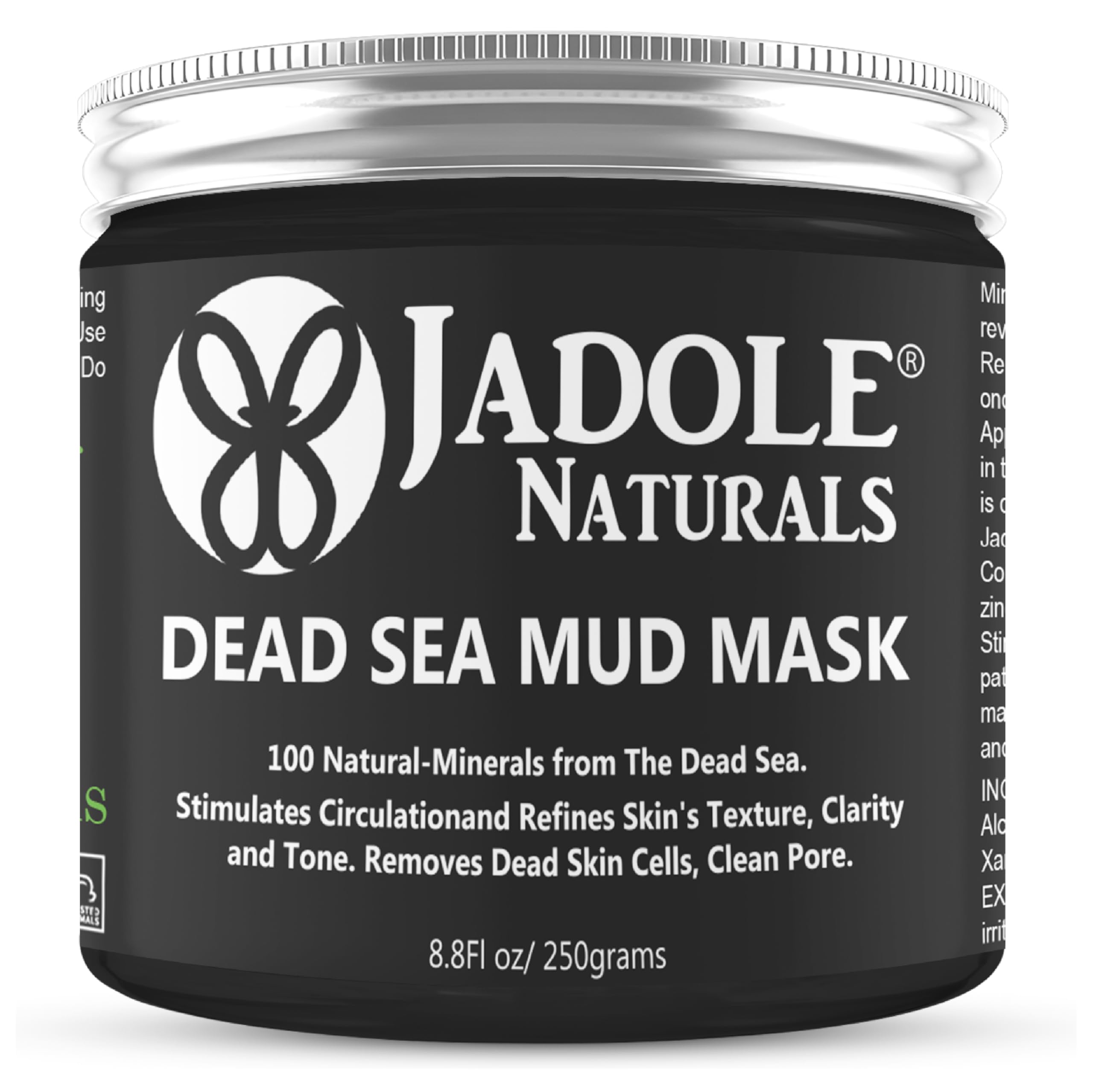 Dead Sea Mud Mask For Face-250g | 100% Natural Minerals for Young Look Skin | Detoxifies, Stimulates Circulation & Refines Texture| Cleans Pores, Removes Dead Skin Cells & Reduces Acne