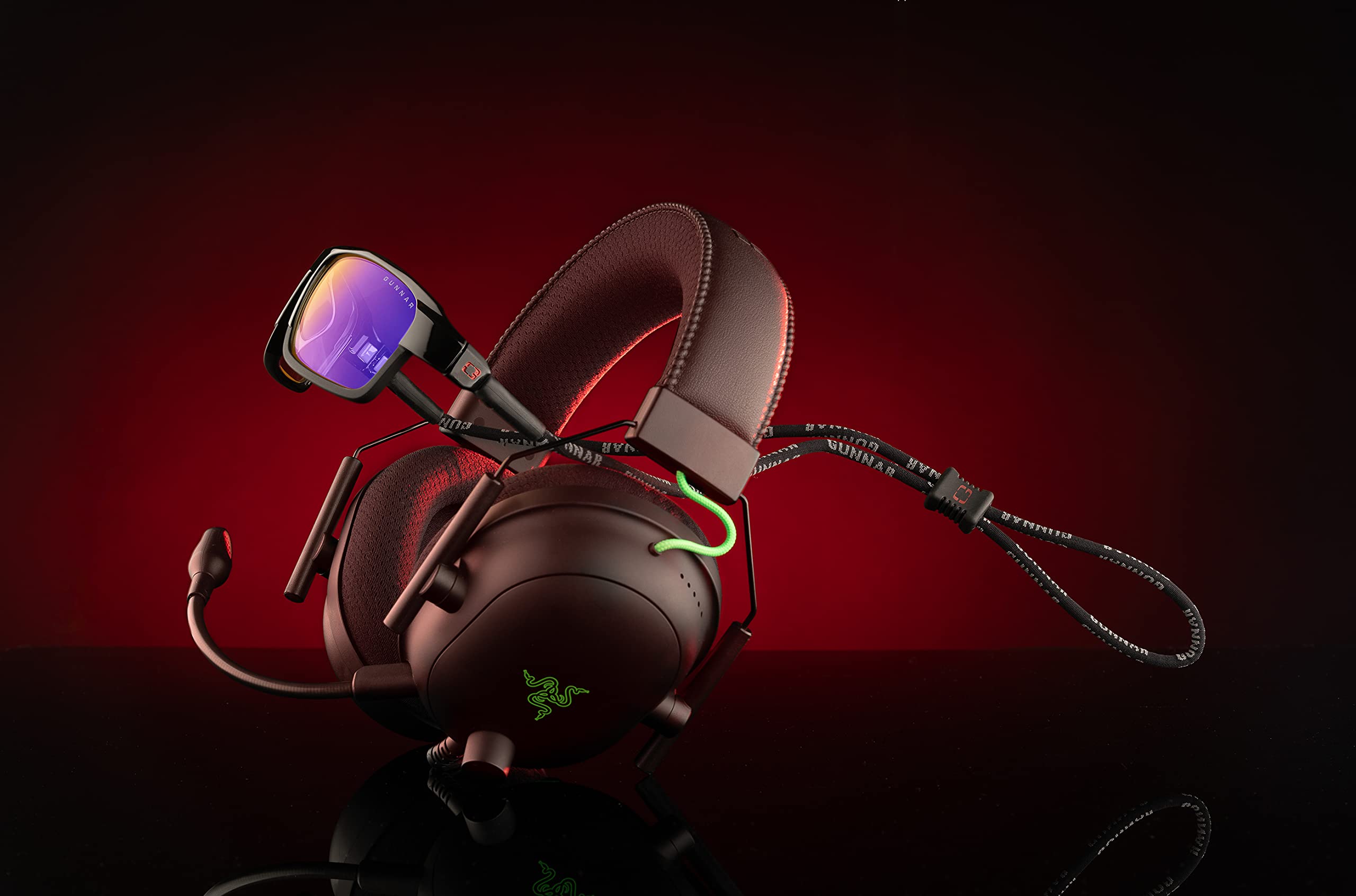 GUNNAR Okulary gamingowe - Lightning Bolt - Filtr światła niebieskiego | Okulary PC/gaming - Lightning Bolt - Filtr światła niebieskiego - Opatentowana technologia od 2002 roku
