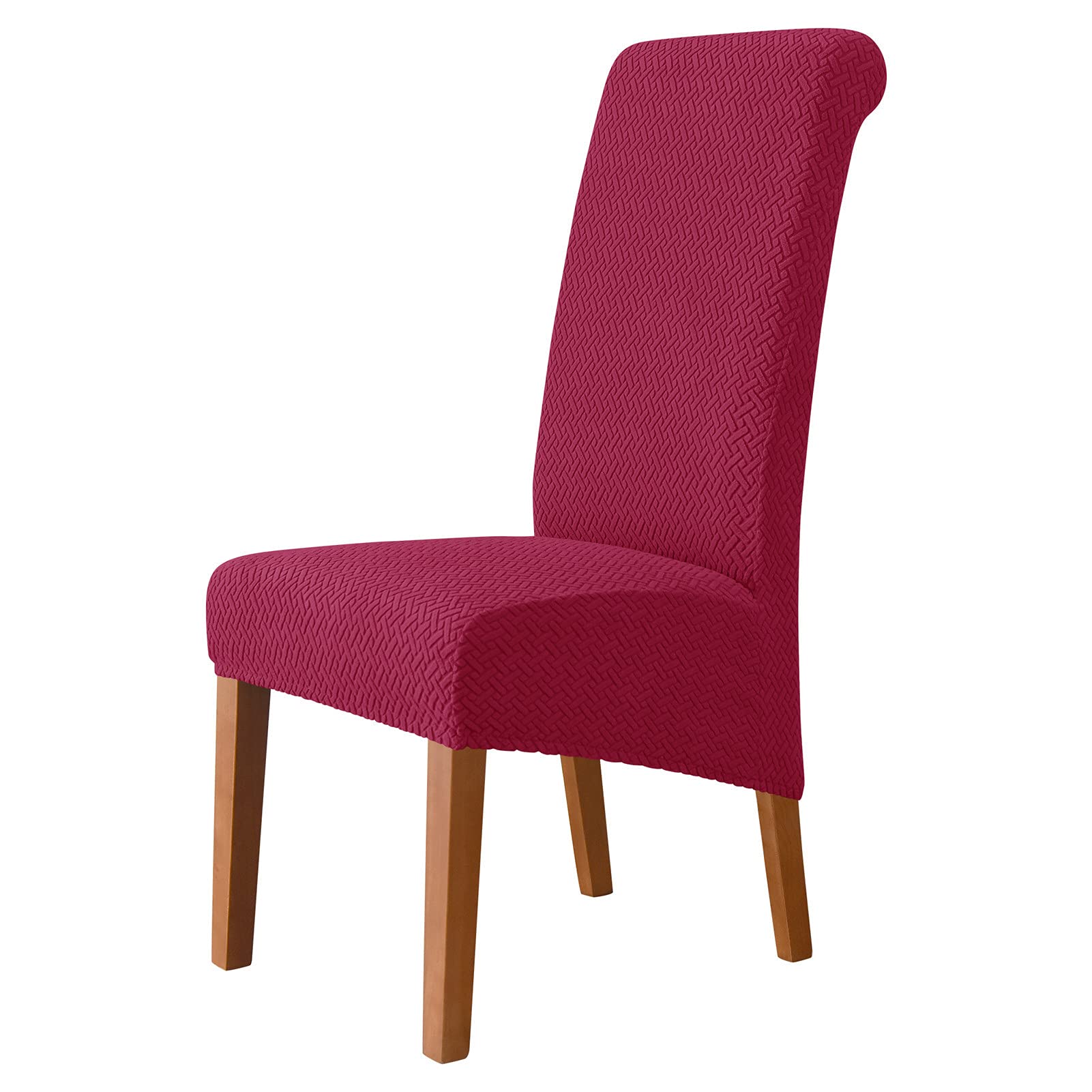 Housses de chaise extensibles bordeaux pour sublimer vos repas de fête en famille