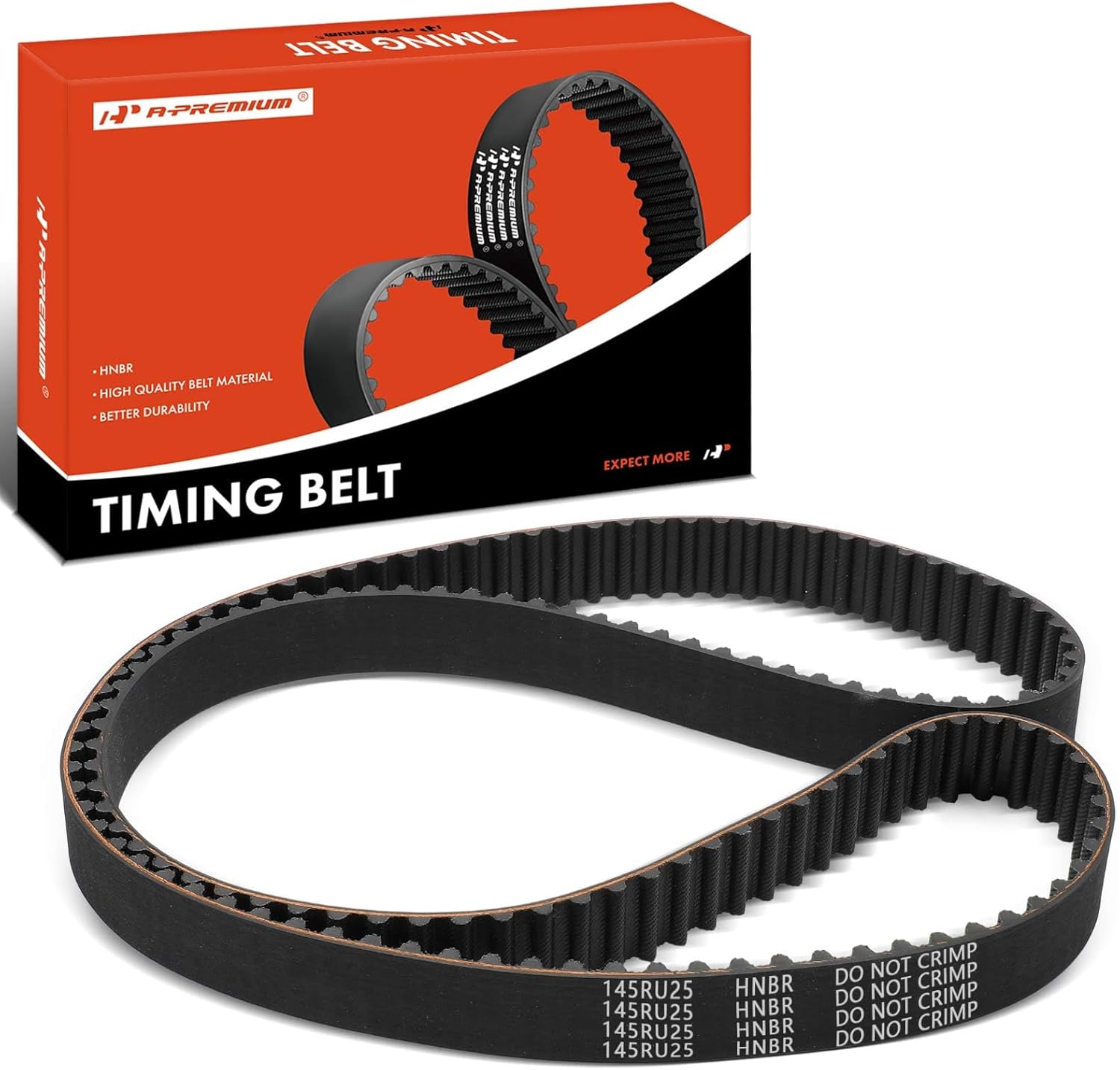 A-Premium Engine Timing Belt Compatible with Volkswagen Jetta 2015-2016, Passat/Golf/Beetle/Golf SportWagen 2015 & Audi A3 2015-2016, 2.0L
