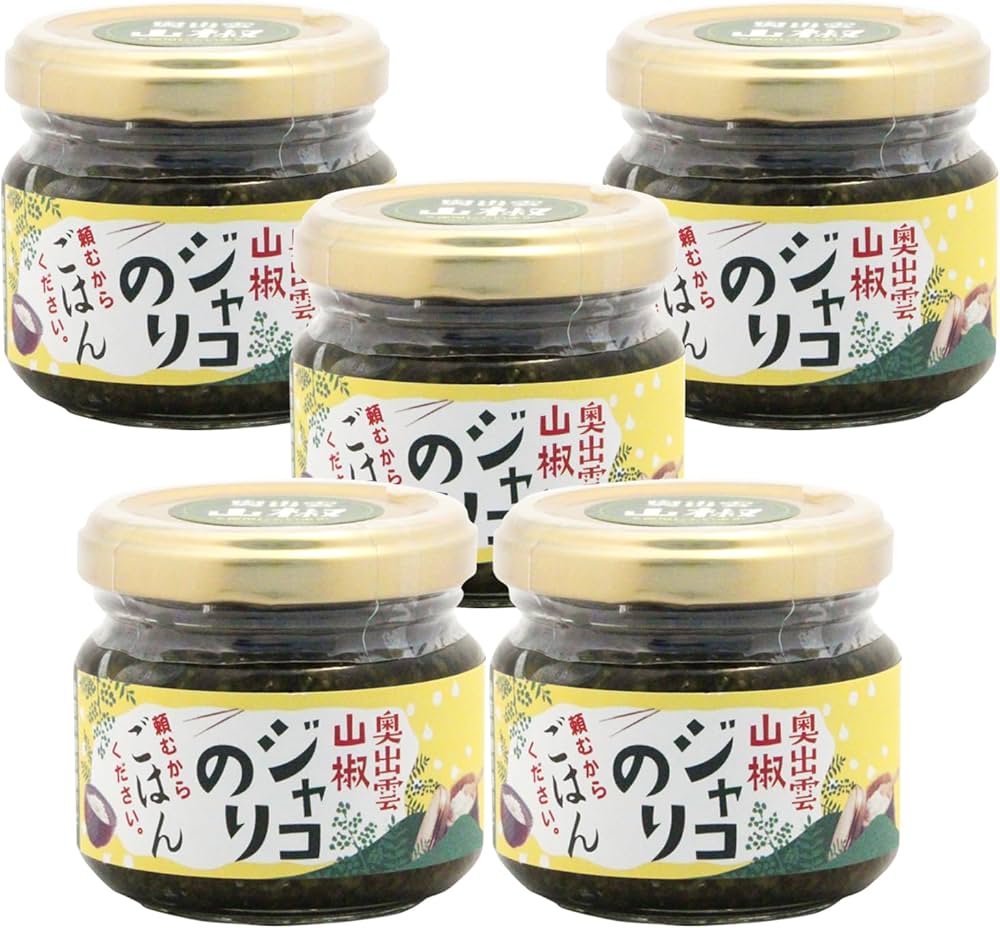 Amazon | 奥出雲山椒ジャコのり 頼むからごはんください。 80g × 5個