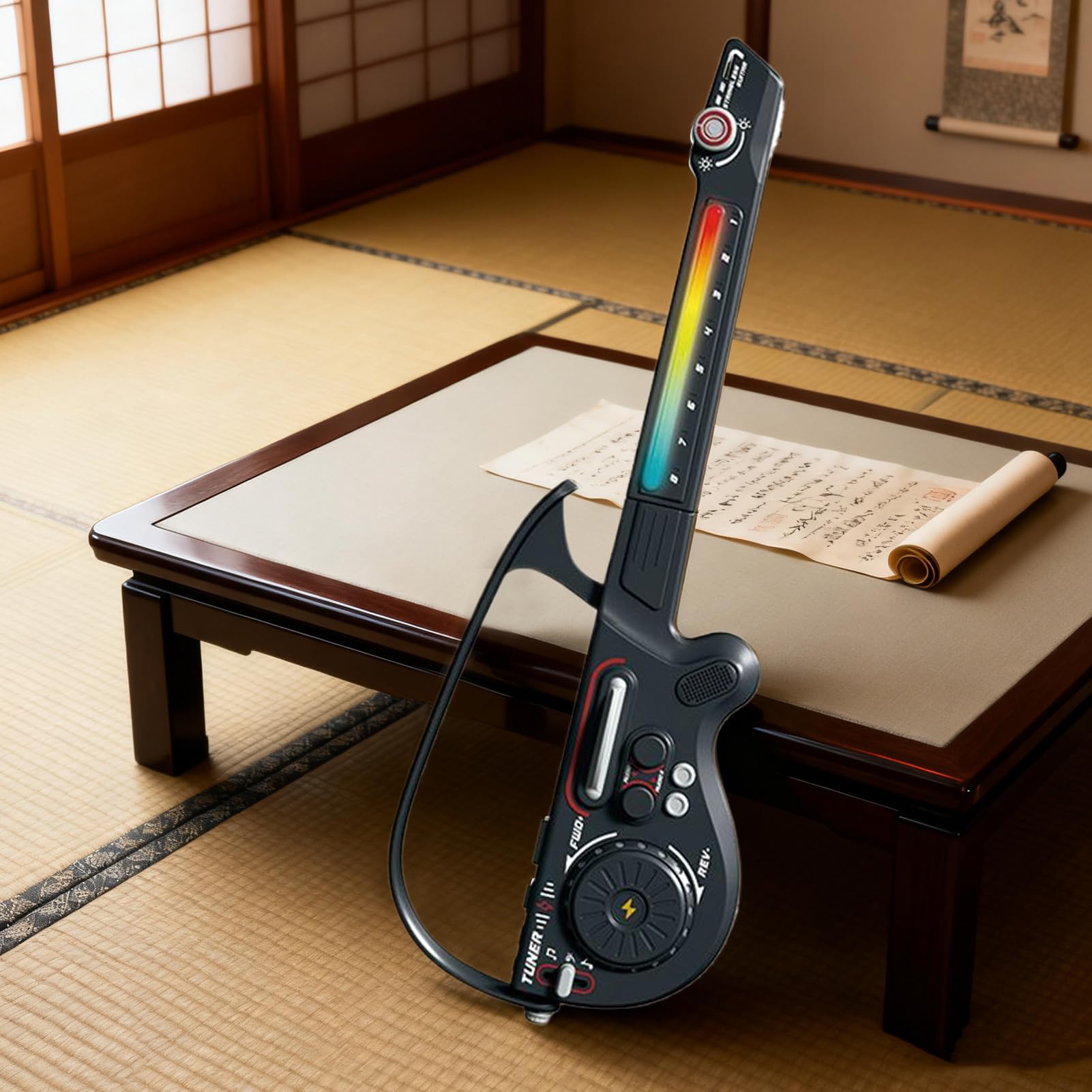 Chitarra per Bambini Strumento Musicale Senza Fili | Giocattoli Per Musica Basso Realistici per Ragazzi Bambini a Casa in Viaggio a Scuola per Compleanno Natale