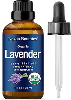Organic Lavender Essential Oil 30 ml - Natural Lavender Oil for Diffuser, Aromatherapy, Hair Care, Skin Care, Sleep - Blen...