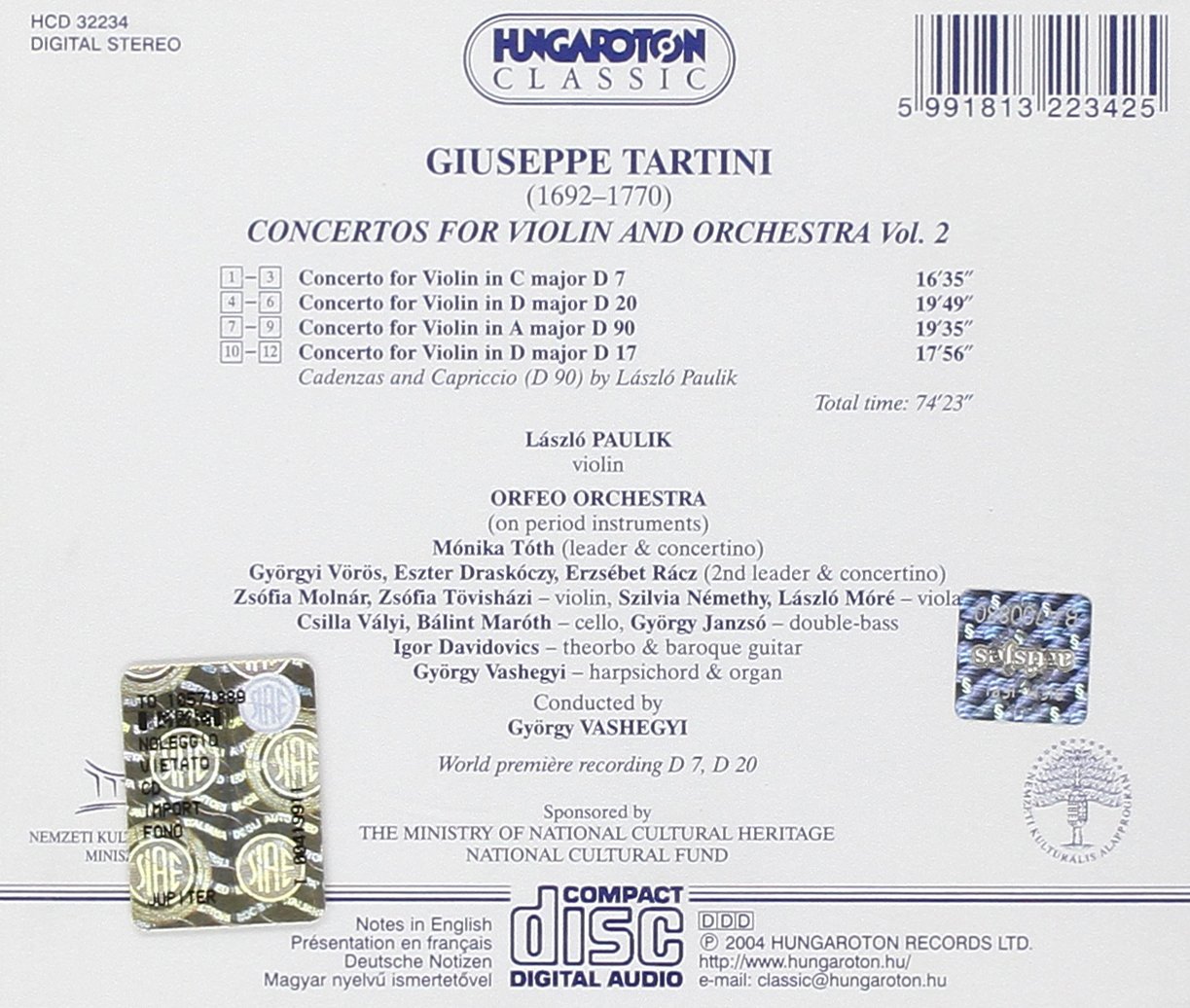 Concertos For Violin & Orchestra Vol.2