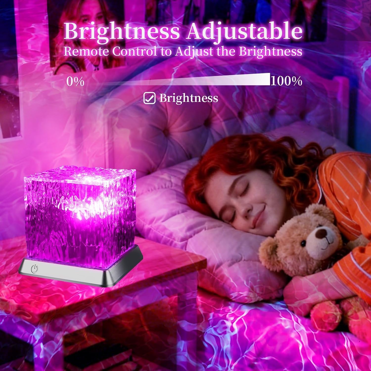 LETOUR Northern Lights Projector,16 Colors & 30 Modes Night Light Projector,Relaxing Light for Bedtime, Kids Bedrooms & Nursery,Cool Ocean Wave Lamp,Gift for Toddlers and Children