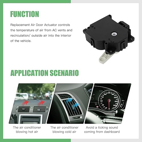 Vista 106 de SCITOO Reemplazo de actuador de puerta de mezcla de calentador HVAC para Ford F-150 2004-2008, para Ford para Lobo 2004-2008, para Lincoln para Mark