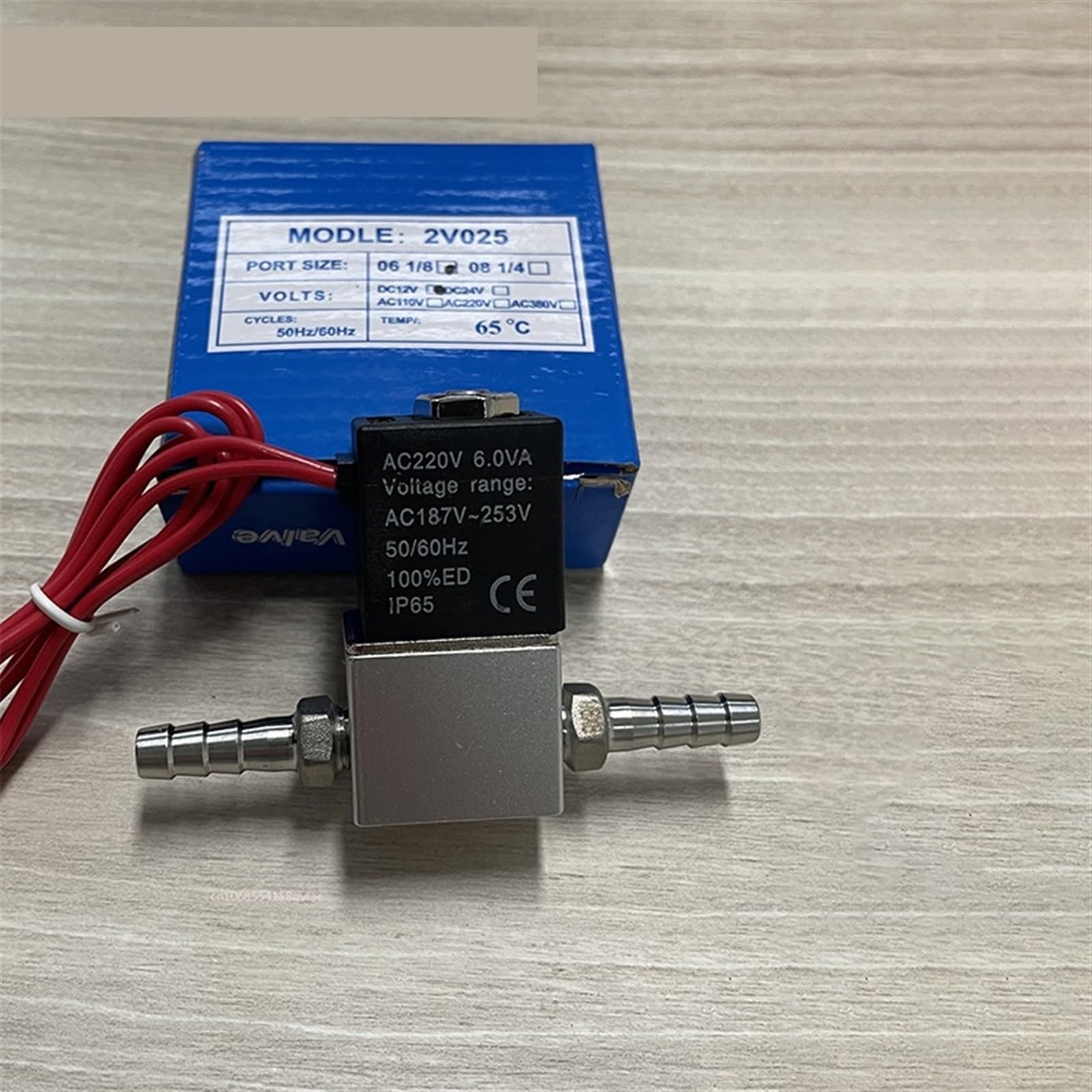 Kompressorventil, normalerweise geschlossen, pneumatische Aluminium-Magnetventile, DC 12 V, 24, AC 110, 220, Spannung 2 Wege, 1 Stück(6mm,AC 220V)