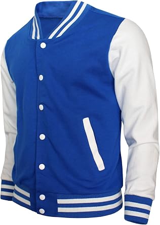 BCPOLO Baseball Jacket - Varsity Cotton Letterman Jacket in 8 Colors