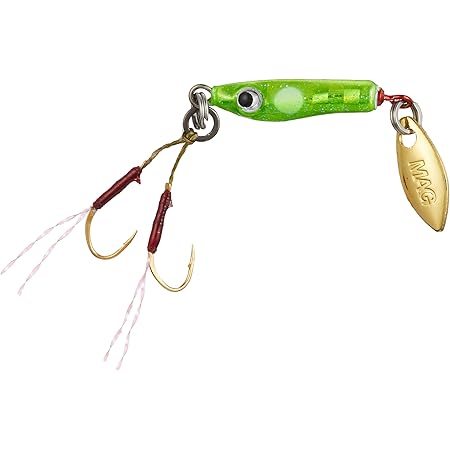 Amazon マグバイト Magbite メタルジグ ちりめんジグ 1g 06 チャートスポットグロー Mbj04 マグバイト Magbite ルアー