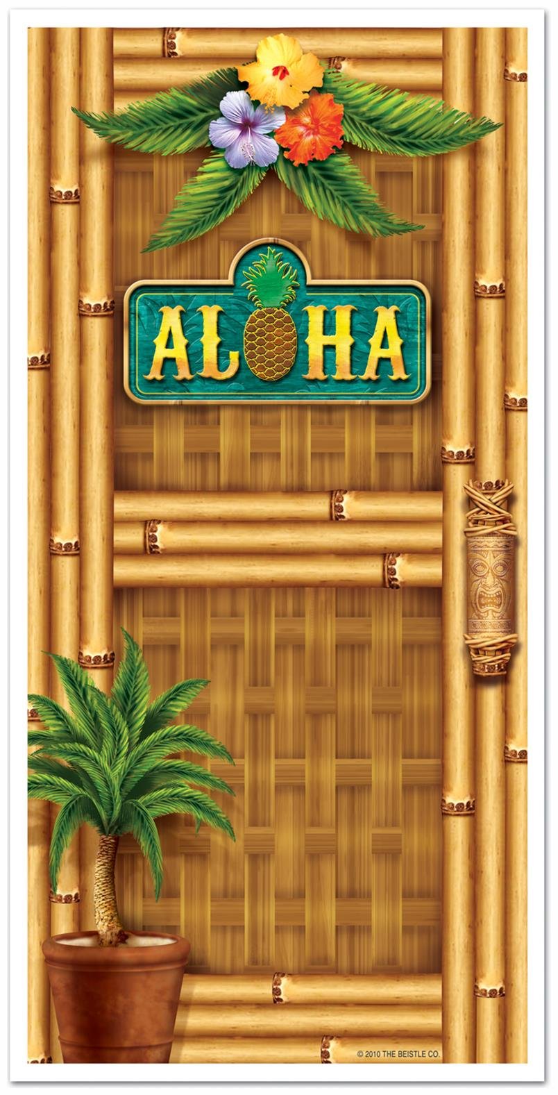 Beistle Multicolor Aloha Door Cover