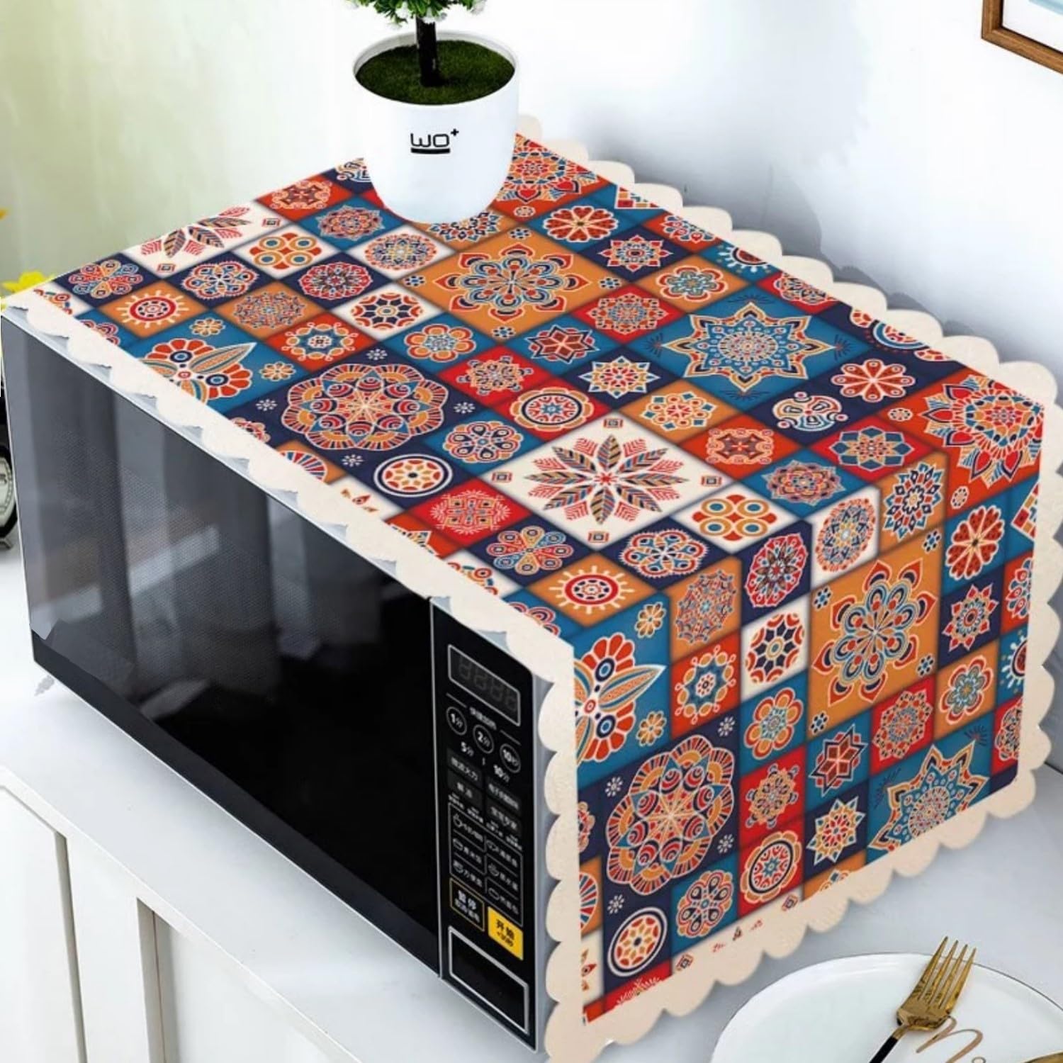 Microwave Oven Cover - Waterproof & Decorative -8 Microwave Oven Cover - Waterproof & Decorative -8