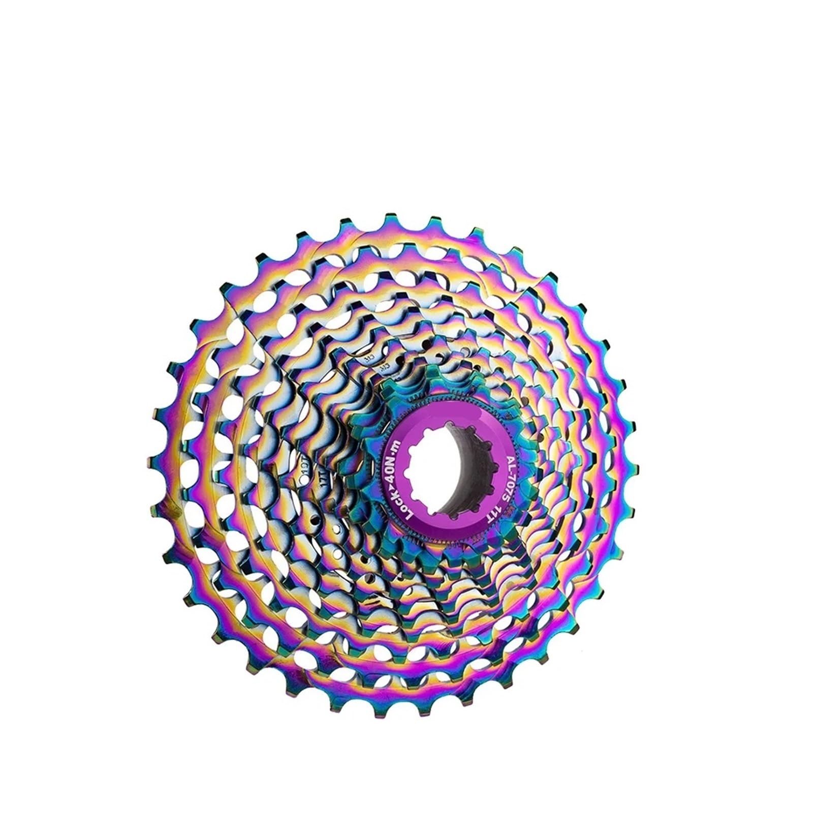 Ultralight Freewheel Flywheel lekki rower wyścigowy 12 V kaseta 34T, koło łańcuchowe 12 prędkości 11-28T, 32T, kompatybilny z lustrzankami HG 12S K7, ultralekki, wolnobieg (12 S 11-32T Rainbow)