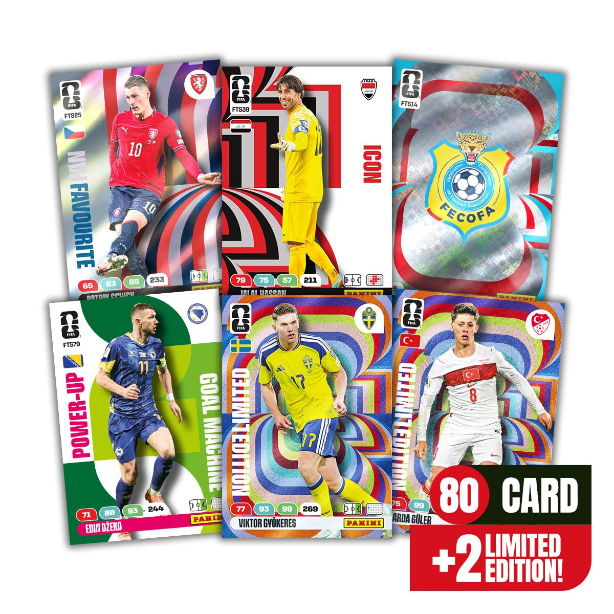 FIFA WORLD CUP 2026™ Adrenalyn XL™ - Final Teams Set Panini [80 Cards + 2 Limited Edition]