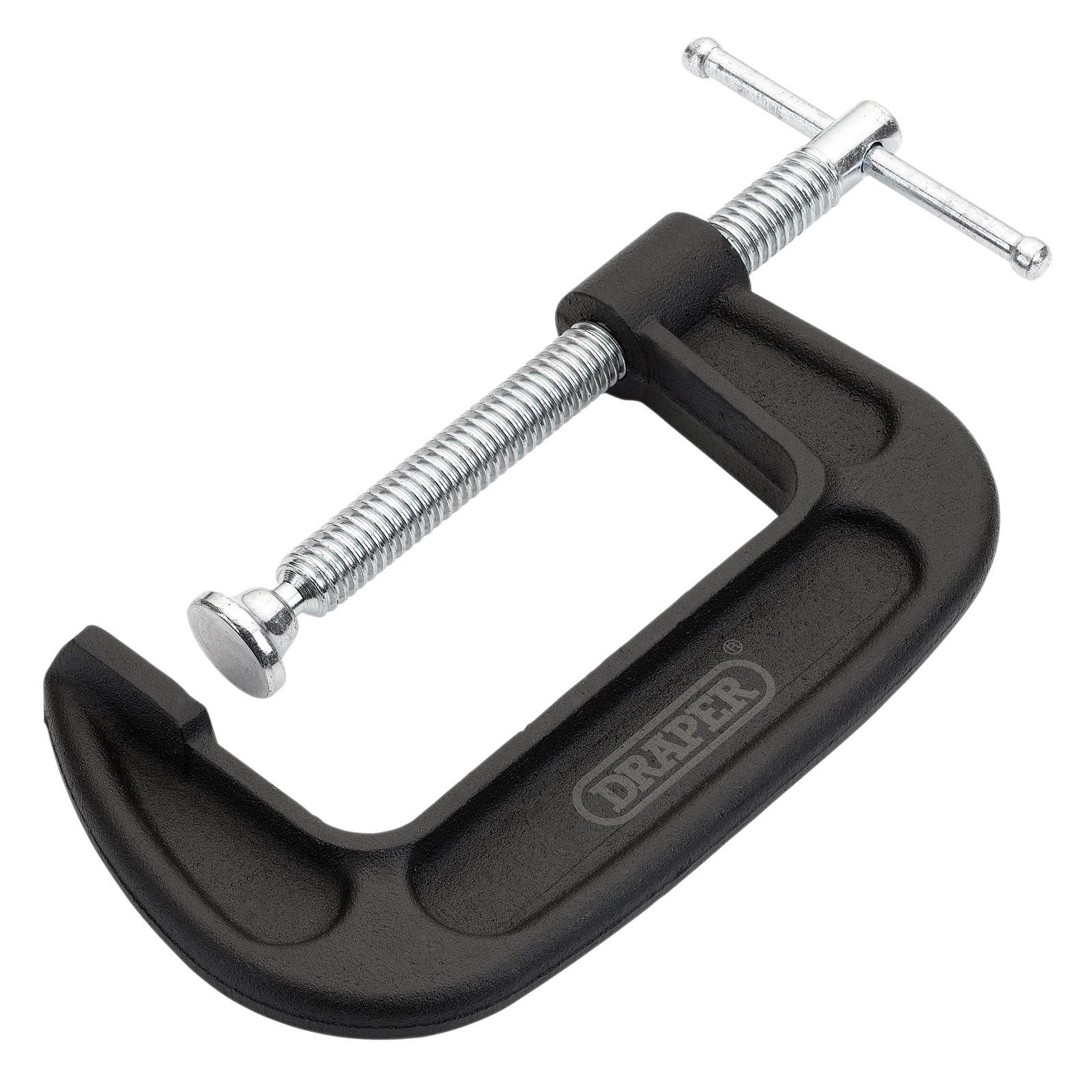 Draper Heavy Duty G-Clamp 100mm Cast Iron Frame With Swivel Shoe 18963