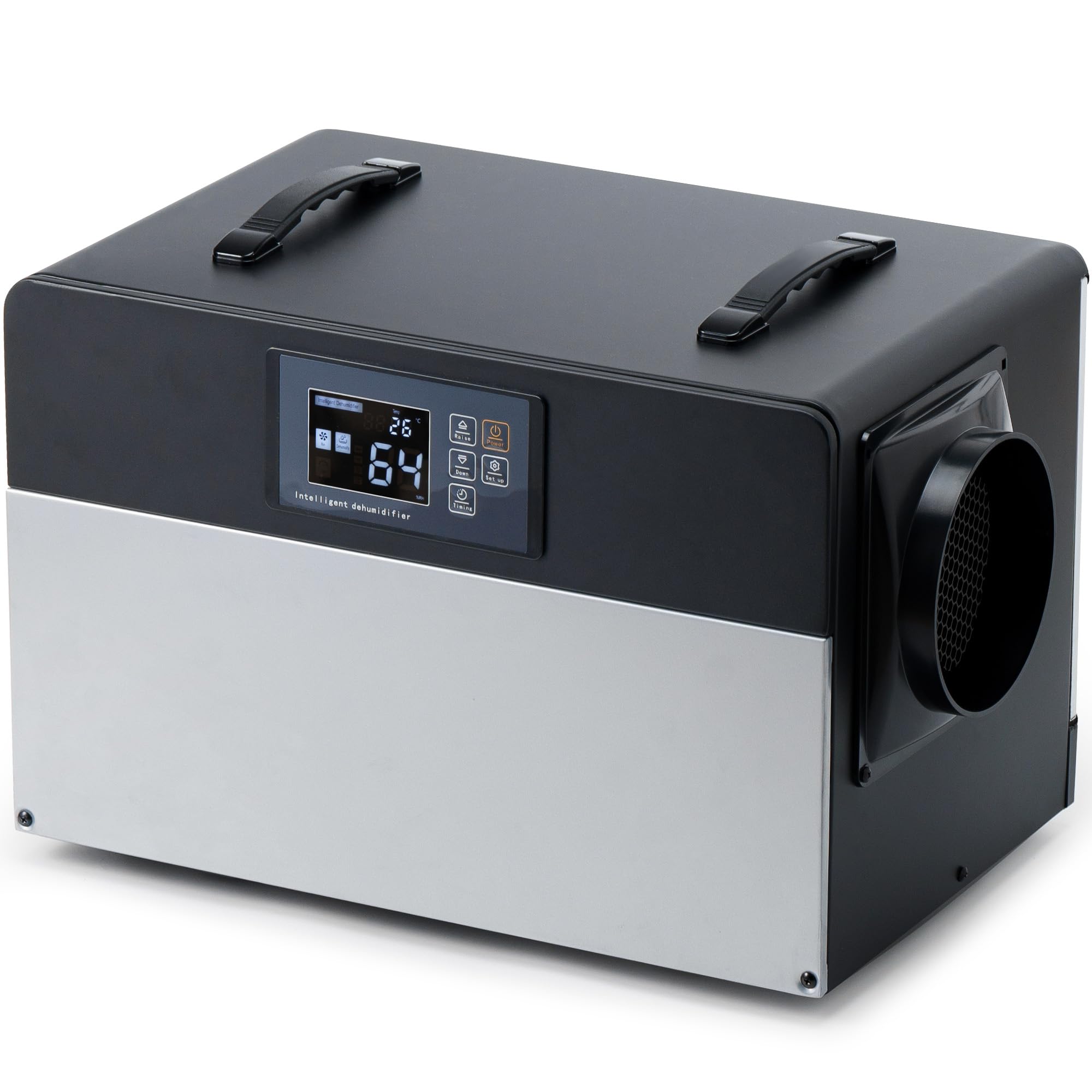 Deumidificatore Industriale Professionale Intelligente: 90L/Giorno Scarico Continuo Antimuffa per Grandi Ambienti fino a 200㎡Portatile per Casa Stanza Hotel Magazzini Cantine Garage