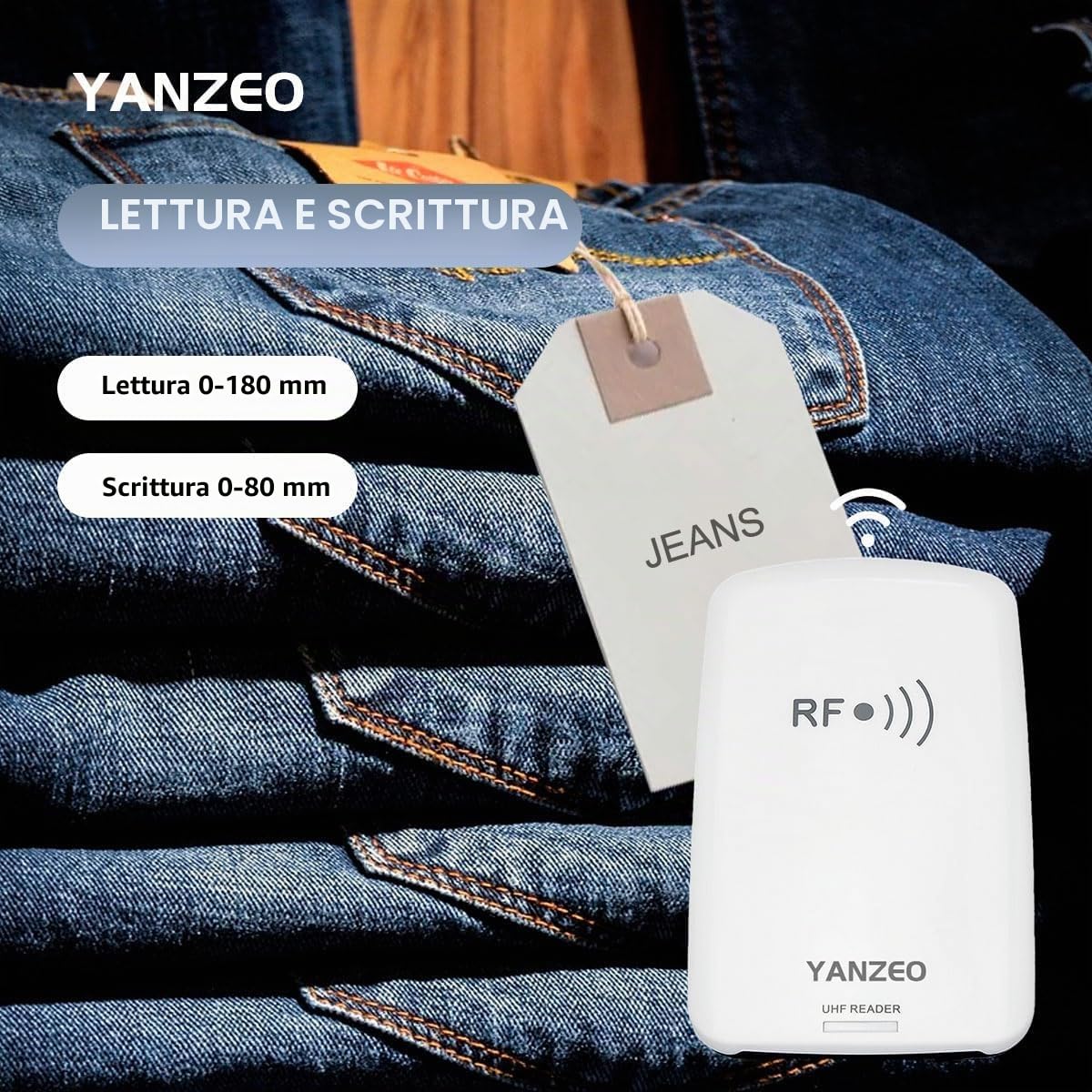 Yanzeo SR3308 860-960Mhz UHF RFID Reader Writer Lettore RFID USB Guide utente SDK gratuite