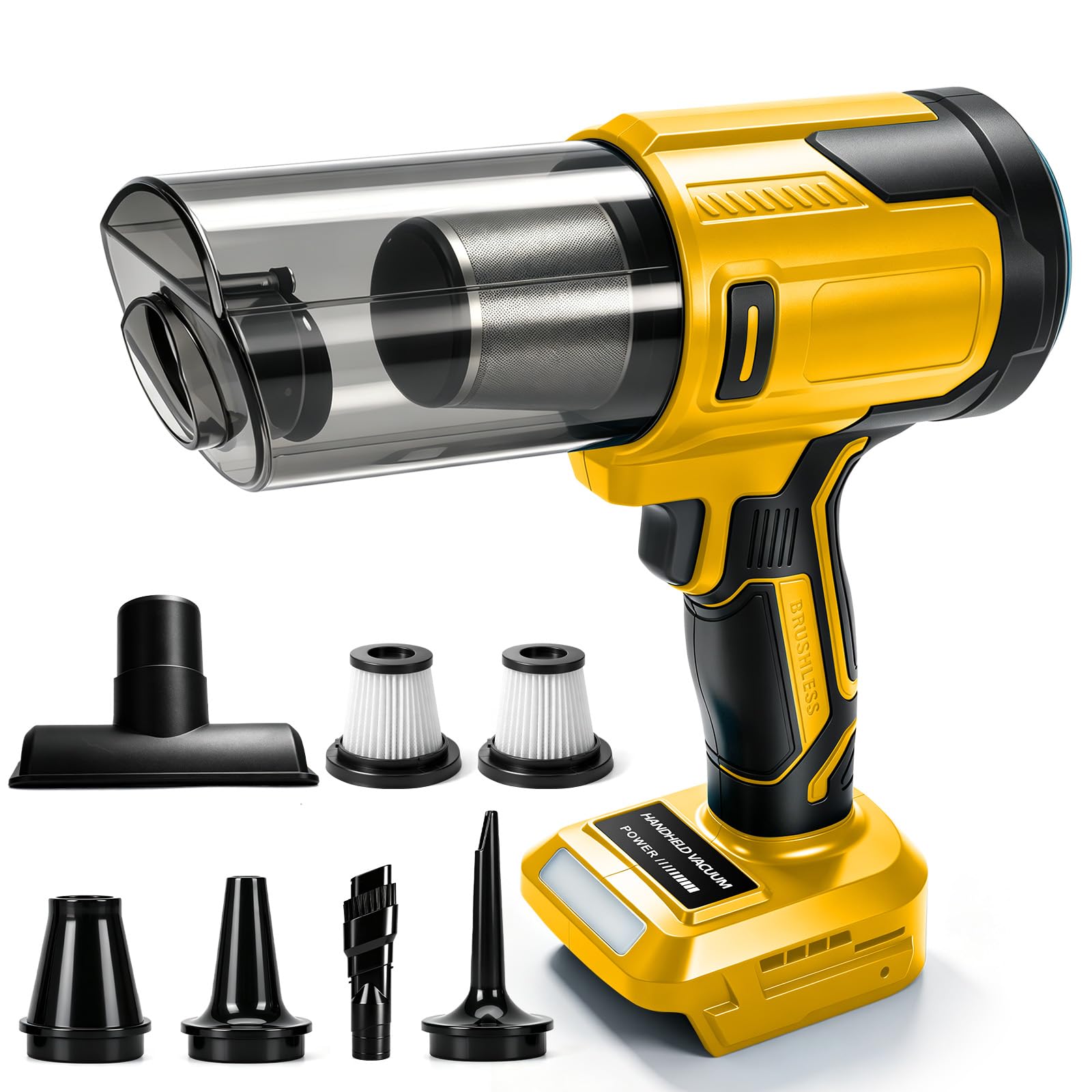 WingFly Cordless Handheld Vacuum Cleaner compatible with Dewalt 18V 20V