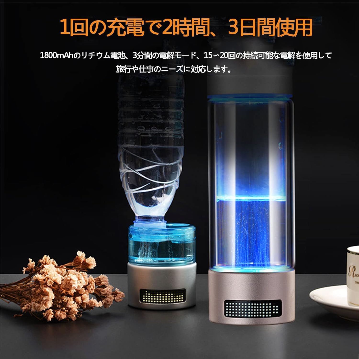 Acnivko水素水生成器ポータブル水素水メーカー　USB充電式 Amazon | Acnivko水素水生成器 ランキング 超高濃度水素水生成器 携帯