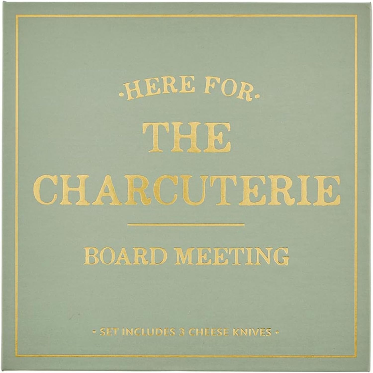 Santa Barbara Design Studio Cheese Knives - Gift Boxed Stainless Steel Fork and Knives Set, 4-Pieces, Silver