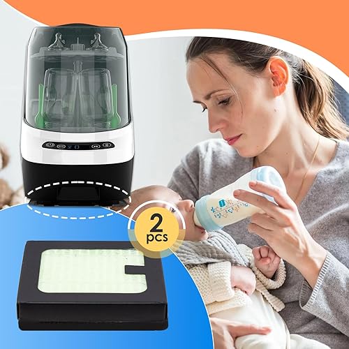 Miniatura 7 de Paquete de 2 filtros HEPA de repuesto compatibles con Baby Brezza Bottle Dryer Advanced y Baby Brezza Bottle Washer Pro