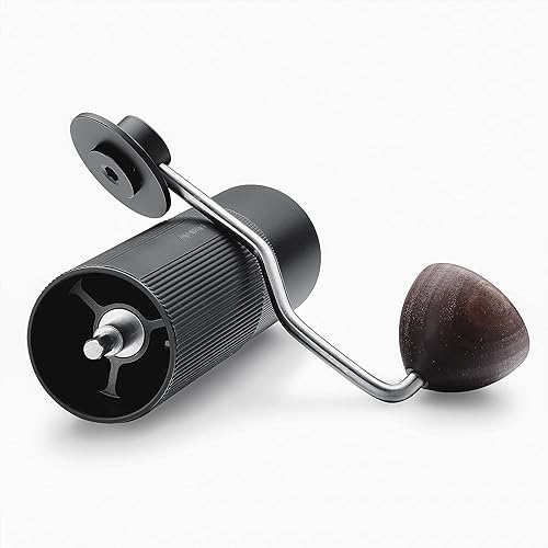 Vista 29 de Normcore Molinillo de café manual V2 – Molinillo de café manual con rebaba cónica contemporánea de acero inoxidable de 1.496 in – Ajustes ajustables