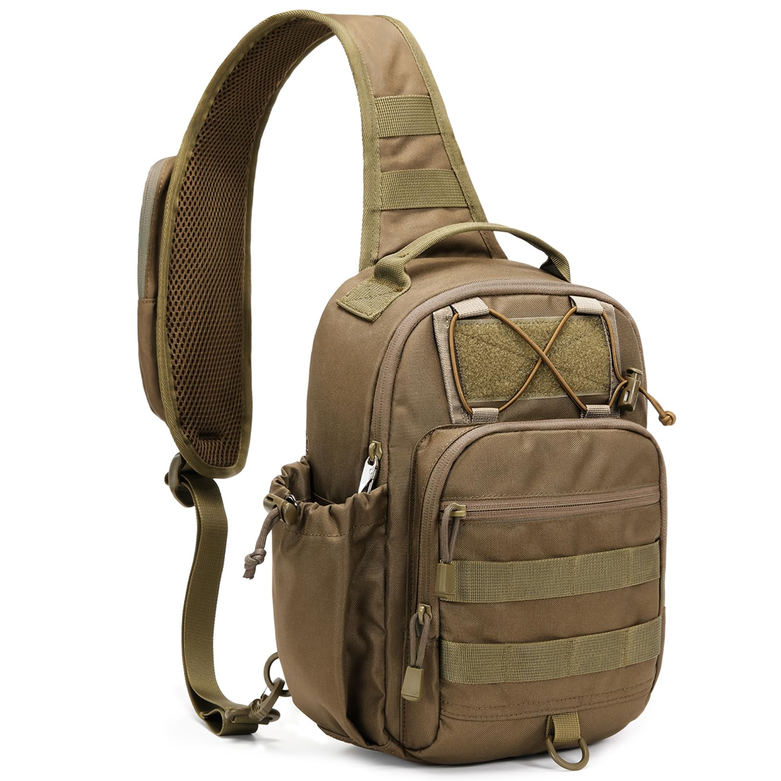 HALOVIE Taktische Brusttasche Herren Sling Bag Anti Theft Schultertasche Umhängetasche Tactical Crossbody Bag für Alltag Reisen Wandern Camping