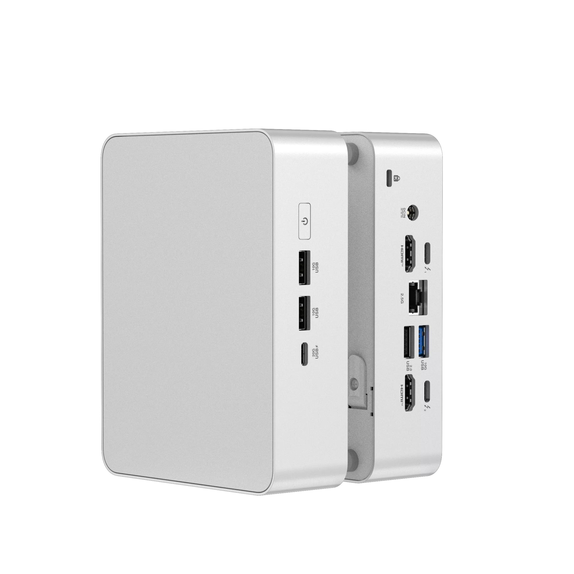 WEELIAO NUC 15 Pro+ Mini PC (NUC15CRSU9) - Intel Core Ultra 9, Arc Graphics, 4K Quad Display, Wi-Fi 7, Thunderbolt 4, 0.7L Computer, per ufficio, giochi e creatività (16 GB di RAM, 1 TB