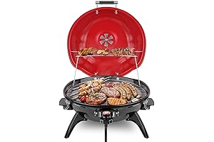 Techwood Electric BBQ Grill, 15-Serving Indoor/Outdoor Portable Grill