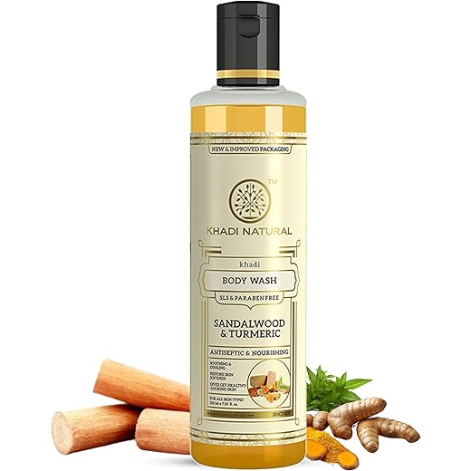 Khadi Sandal Turmeric Body Wash 210ml 210 ml