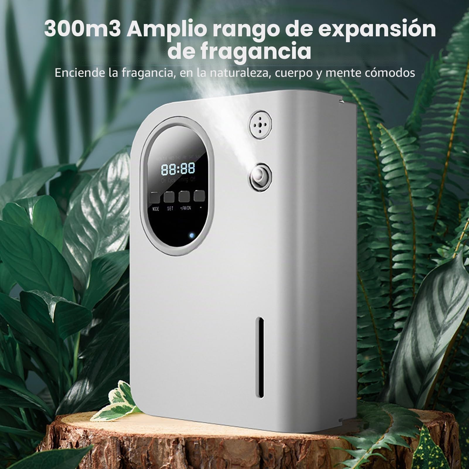 Difusor de Inteligente para Espacios Grandes de 600 m³, Difusor de Aceites Esenciales Aromáticos de 160 Ml de bajo Ruido, Ambientadores con Larga Vida útil para el Hogar,