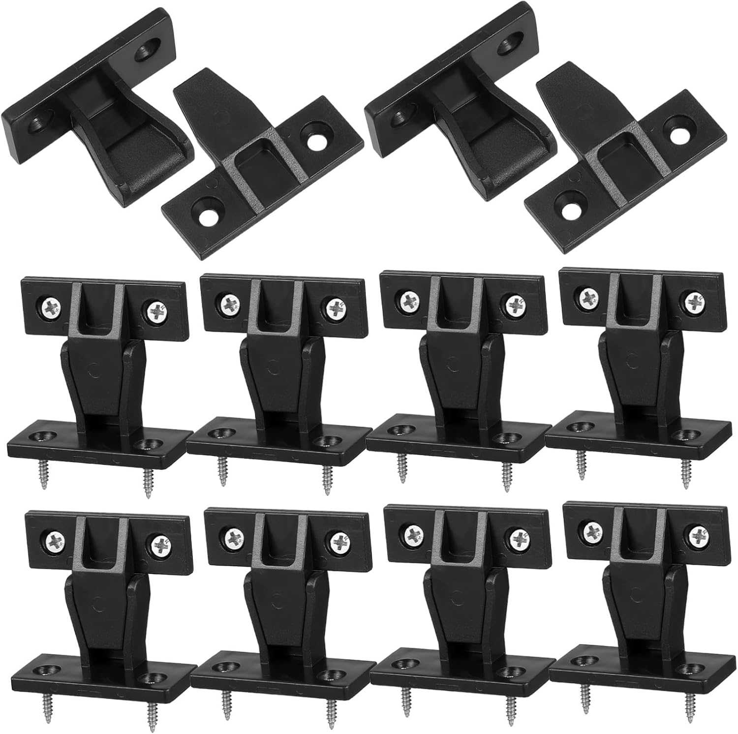 Unomor 10pcs Cabinet Fixing Ends Air Quick Fittings Push-fitting System Panel Clamps Floating Shelves Hardware