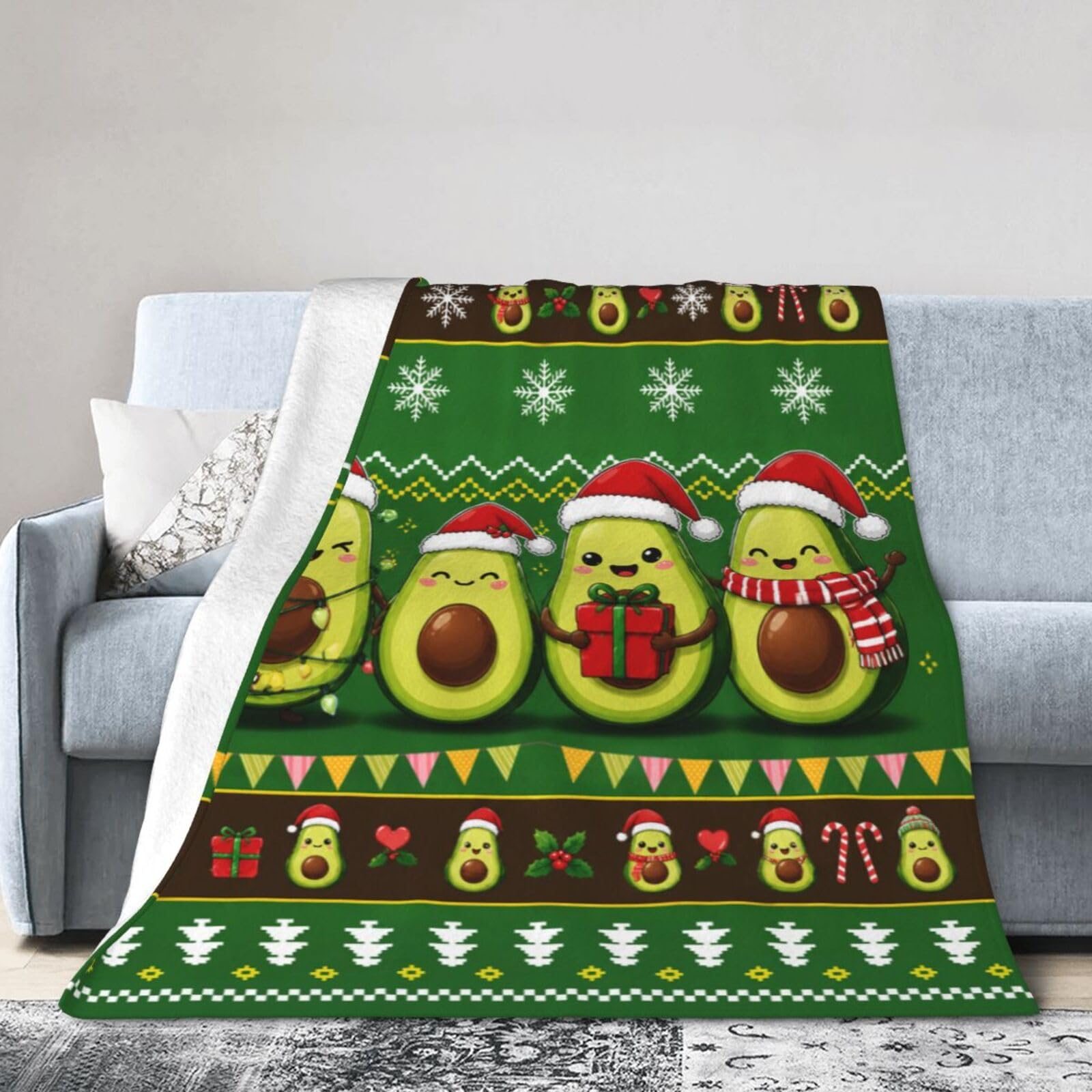Dynova Avocado Throw Blanket 50"X40"