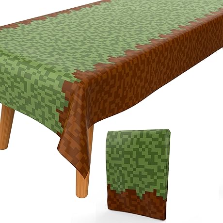 Minecraft Table Cloth for Unforgettable Gaming Parties