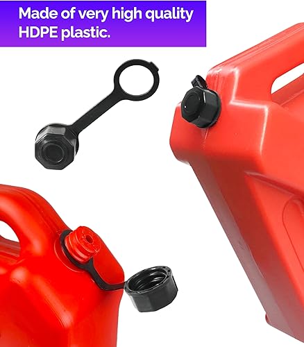 Miniatura 4 de RACOONA 2 tapas para latas de gasolina, tapas de ventilación de latas de gas, accesorios de automóvil, repuesto de tapa de lata de gasolina, tapa de