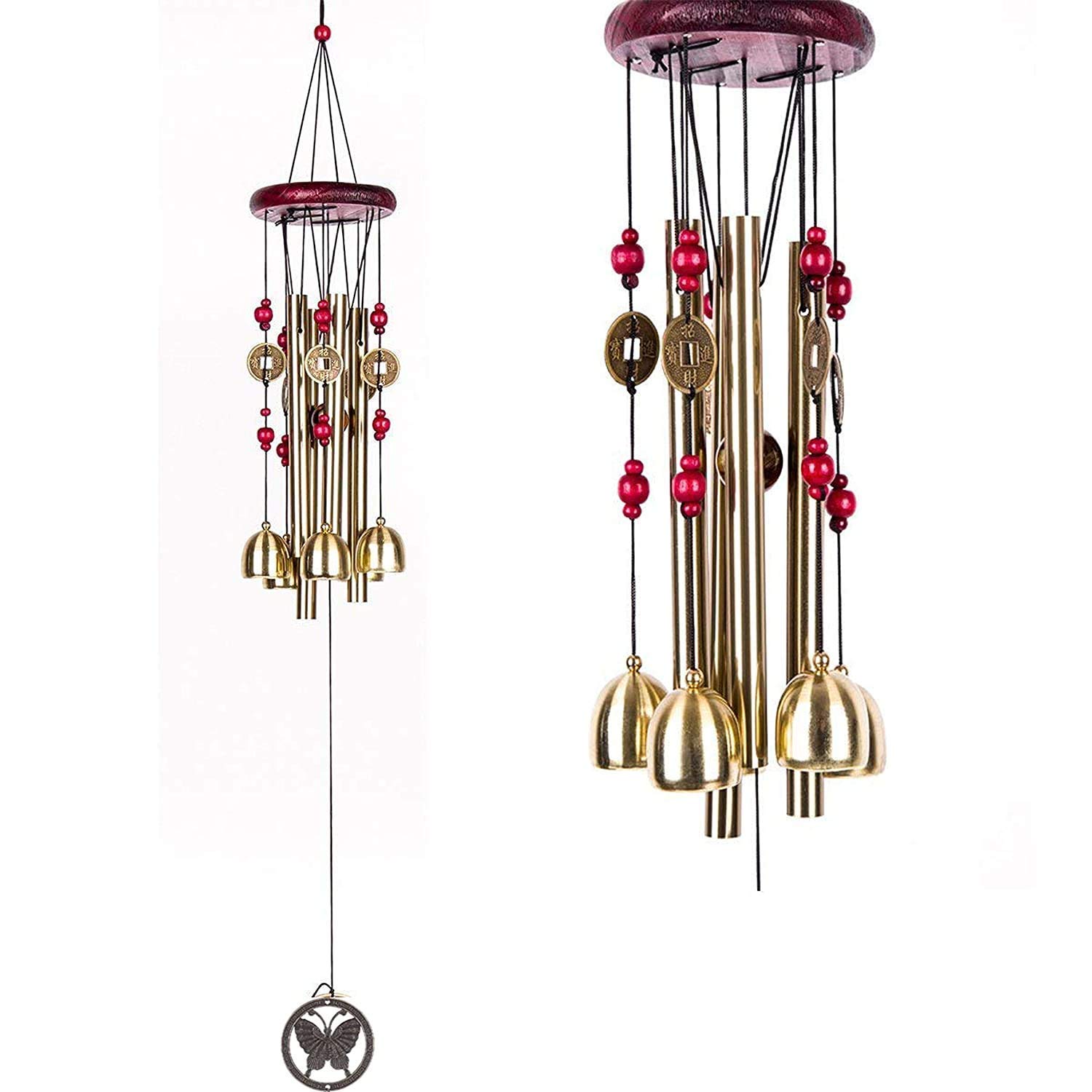 TIMESETL Fengsui Metal Wind Chime for Home Decor (24 inch, Multicolour)-image-44