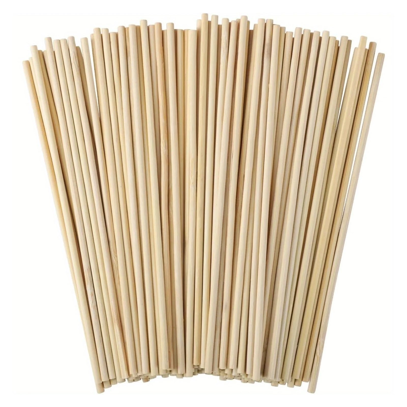 Rzeźbienie w drewnie, 50/100/150 szt. prętów kołkowych, drewniane kołki, rękodzieło, drewniane patyczki, niedokończone, naturalne, bambusowe, do bukietów kwiatów, rękodzieła i majsterkowiczów