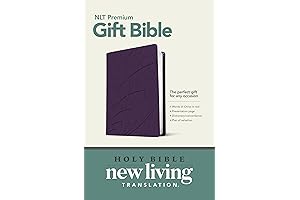 Premium Gift Bible NLT (LeatherLike, Purple Petals, Red Letter)