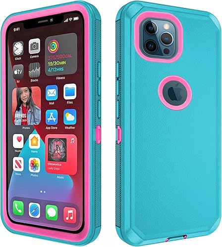 Miniatura 8 de Asuwish Funda de teléfono para iPhone 12 Pro iPhone12 6.1, híbrida, resistente, a prueba de golpes, protección dura, a prueba de caídas, cuerpo