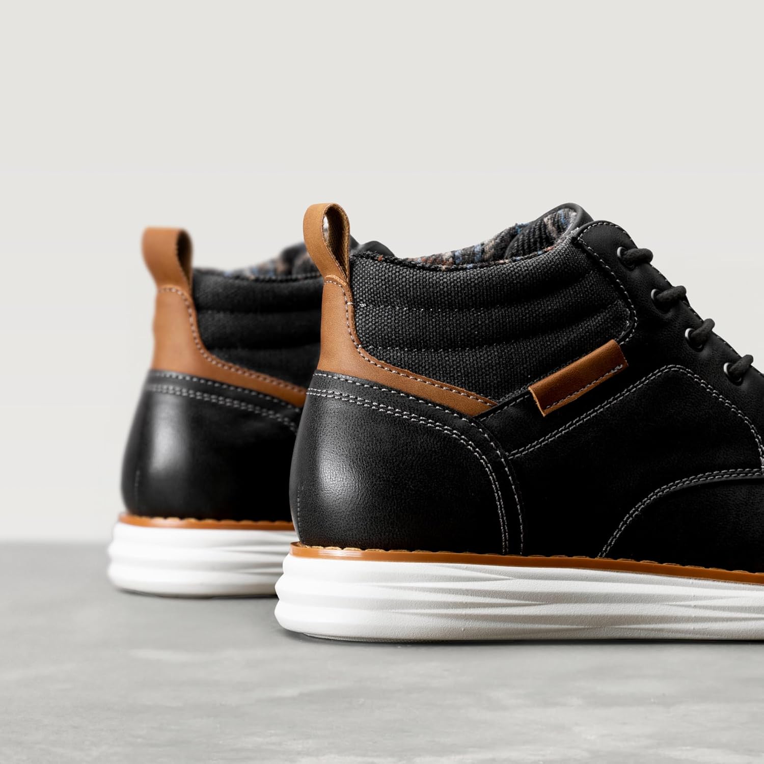 Bruno Marc Men's Mid Top Chukka Sneaker Lace Up Dress Boot - Image 5