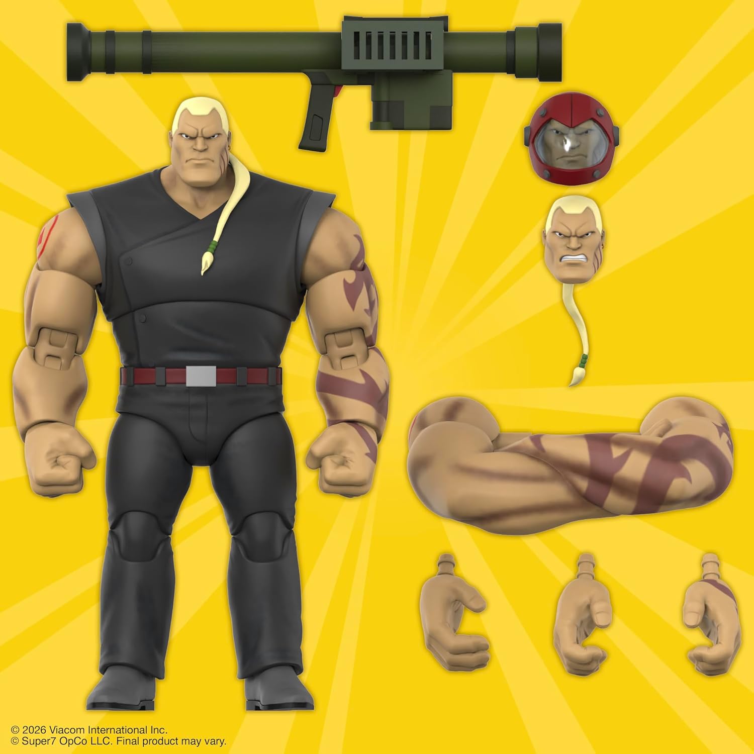 Super7 ULTIMATES! Teenage Mutant Ninja Turtles Hun - 7" TMNT Action Figure with Accessories - Classic Cartoon Collectibles and Retro Toys